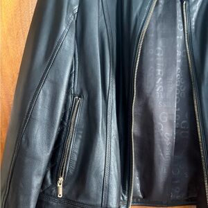 Black Leather Jacket moto style
